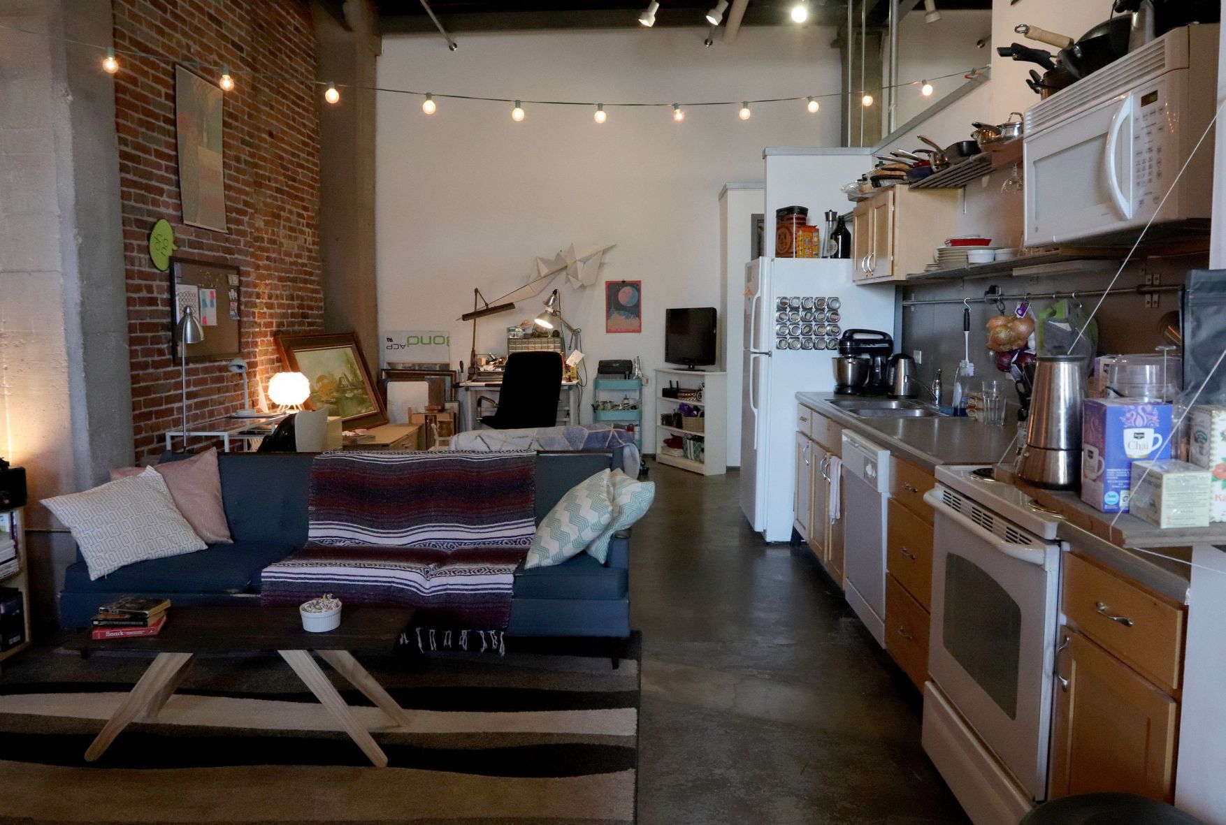 At Home in a Downtown loft